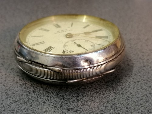 Antique Kay Worcester 0.935 Silver Cased Key Wind Pocket Watch - working - Picture 12 of 14