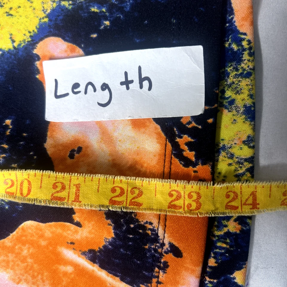 Betsey Johnson Womens Large Bold Floral Abstract Knee Fairy Grunge Pencil Skirt - Image 4 of 4