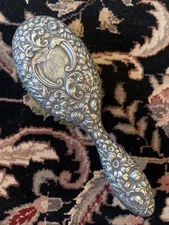 Rare Antique Art Nouveau Sterling Silver Vanity Brush Gorham