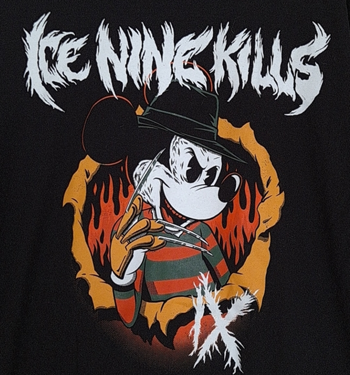 Ice Nine Kills Ex Mortis T-Shirt Homme Manches Courtes Rouge - Coupe Regular