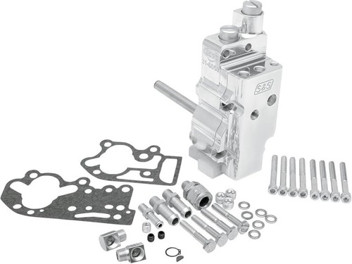 S&S 31-6203 Polished Billet Aluminum Oil Pump Kit 73'-91' Harley EVO Shovelhead - Picture 2 of 2