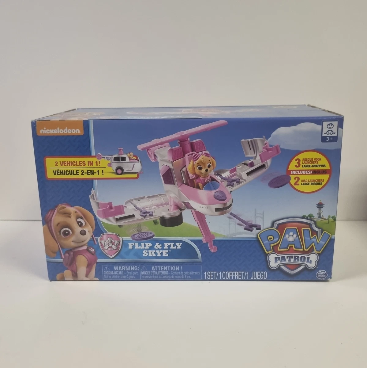 Paw Patrol Flip Fly 2 in 1 Transforming Vehicle Skye eBay