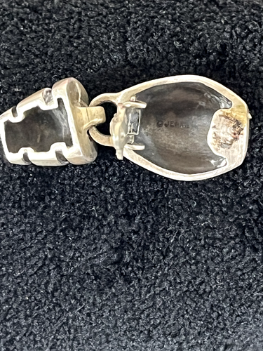 Rari orecchini vintage a clip Lisa Jenks - 1,25". Argento Sterling - Foto 2 di 11