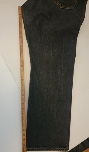 Levi's 501 Men's 40x34 Button Fly Regular Fit Straight Denim Jeans, Black. - Picture 12 of 12