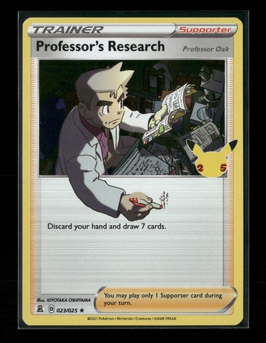 Professor's Research 023/025 Celebrations Holo Pokemon Card NM - Picture 1 of 2