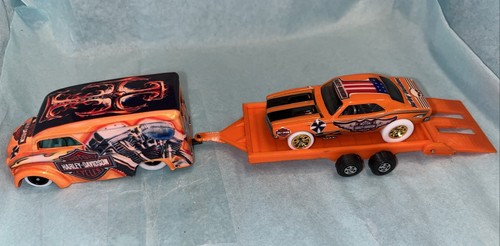 Hot Wheels Dairy Delivery Harley Davidson Camaro Dairy & Trailer It’s A Custom - Picture 2 of 20
