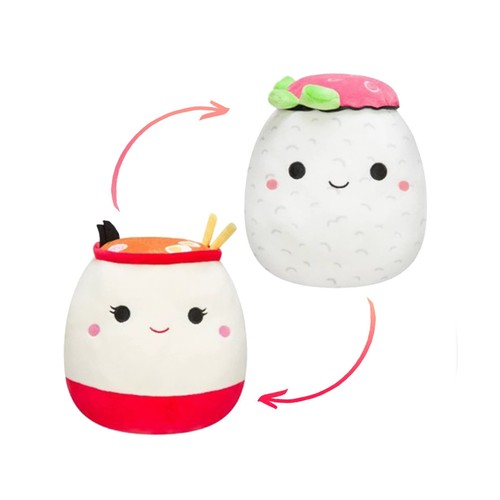 Squishmallow 8â Shun The Sushi Raisy The Ramen Flipamallow 2022 Exclusive BNW 191726476276 | eBay