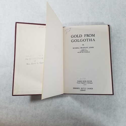 Gold from Gologtha - 1959 Christian Hardcover by Russell Bradley Jones - Foto 6 di 12