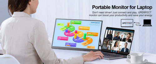 UPERFECT 18.5" 120HZ Ultra Slim HDR Portable Monitor IPS 1920*1080 FHD for HDMI - Picture 20 of 21