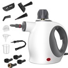 Compact Handheld Steamer with 12 Accessories - Removes Grease & Stubborn Stains
