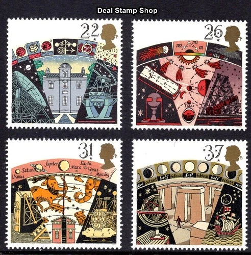 GB 1990 Astronomy Set SG1522 - SG1525 Unmounted Mint MNH
