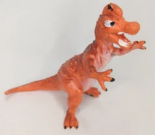 Vintage JARU Hong Kong 4" Chinasaurus Pre Dino Smashers orange T Rex