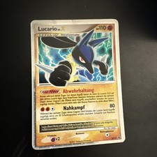Lucario LV.X DP12 | 2007 Pokemon Diamond & Pearl Black Star Promo Holo | LP