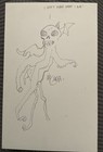 Mike Mignola Original Art Sketch on Comic Backing Board