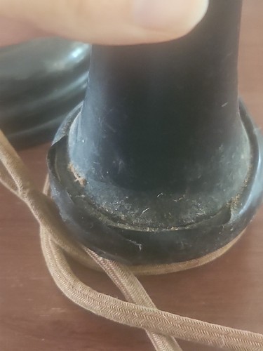 Vintage Kellog Black Candlestick Telephone Pat. 1908 Antique - Picture 21 of 24