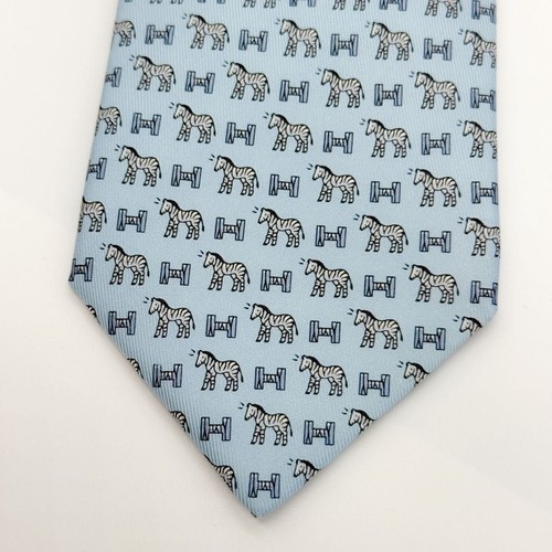 Hermes Krawatte Allover Muster - Bild 2 von 7