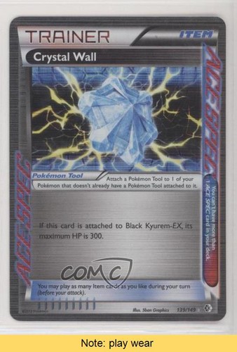 Crystal Wall Pokemon Black & White Boundaries Crossed #139 READ g6p