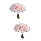 2 stücke Anordnung Rose Feuchtigkeitsspendende Rose Blumenstrauß Home