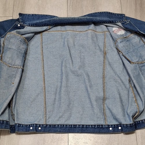 Vintage PLAZA CASINO LAS VEGAS DENIM JACKET Size XL - Picture 6 of 8