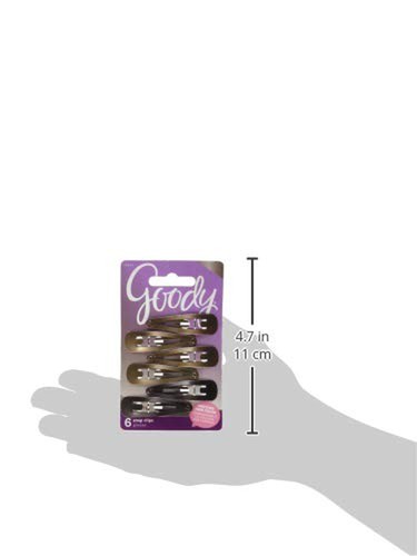 Goody Snap Hair Clips, Brunette, 6-count(1942446) - Picture 3 of 3
