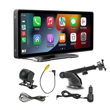 Fit For Apple CarPlay Android Auto 10.26" Portable Wireless Car Stereo Radio A6