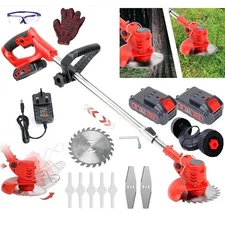 String Trimmer Cutter mower Cordless Electric Weed Lawn Eater Edger Yard Grass