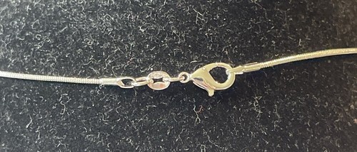 Collana ciondolo cuore pietra oro arenaria ciondolo argento sterling 925 gioielli NUOVO - Foto 10 di 10