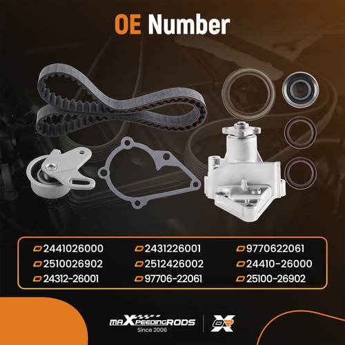 Timing Belt Kit & Water Pump For Hyundai Accent Excel Getz Kia Rio 1.4 1.5 1.6 - Picture 2 of 10