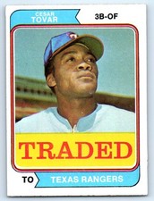 1974 Topps #538T Cesar Tovar Traded Texas Rangers