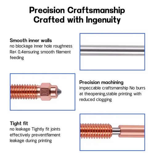 For Creality K2 Plus 3D Printer Hotend Kit Extruder Quick-swap 0.2-0.8mm Nozzle - Afbeelding 14 van 32