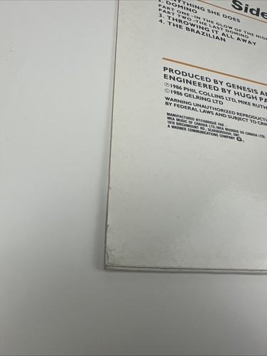 Genesis Invisible Touch vinyl LP Atlantic label 78-16411 Record Printed Canada - Picture 9 of 17