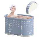 Portable Bath Tub No Installation, Foldable Bathtub for Adults, Separate Hot ...