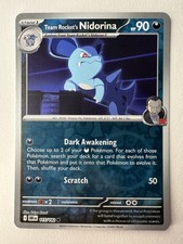 Team Rocket’s Nidorina 115/182 Reverse Holo Destined Rivals DRI Pokemon Card NM