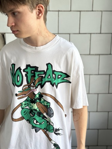 Vintage No Fear T-Shirts Big Logo USA Style Band Tee Grunge Crazy Affliction Rap - Bild 3 von 16