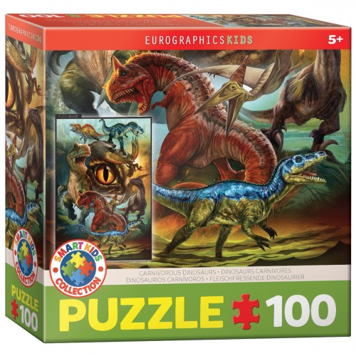 Puzzle - Carnivorous Dinosaurs - 100 Pieces - Picture 1 of 4