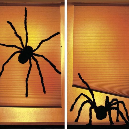 Riesige Spinne Halloween Dekor Realistische Pelzspinne für drinnen draußen 12"49"59" - Bild 4 von 17