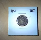 1851 Seated Liberty Dime 10C Circulated Uncertified US Coin Collectible