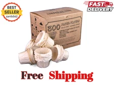 canFly Unbleached Disposable K-CUP Paper filters for Keurig single cup coffer...