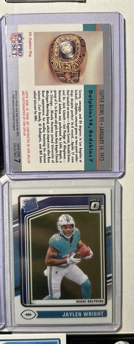 Lote/paquete de tarjetas deportivas Miami Dolphins NFL. Novatos, parches, refractores y más. - Imagen 5 de 8