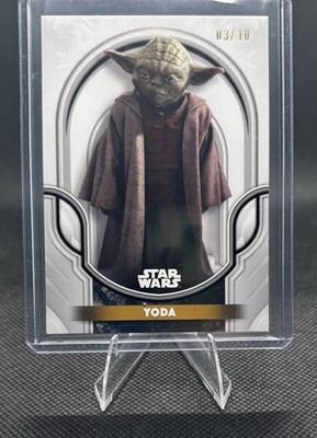 Topps Star Wars smugglers outpost galactic antiquates Yoda 3/10