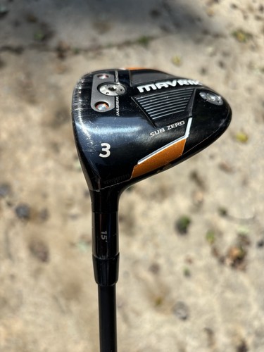 Callaway Mavrik Sub Zero 3 Wood 15° Fairway Golf Club Graphite Shaft Left Handed - Picture 3 of 8