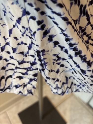 Top tunica donna morbidi dintorni PL batik impreziosito da perline blu bianco bella - Foto 13 di 18