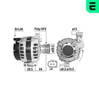 ERA Lichtmaschine Generator Lima 211026A 12V FüR Landrover Range Rover Evoque
