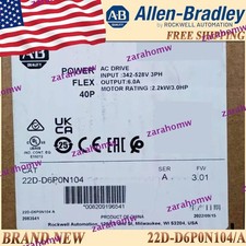Brand New AB 22D-D6P0N104/A AC Drive US Same Day Free Ship 22D-D6P0N104 serA