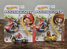 Hot Wheels Baby Mario  B-Dasher Kart and Hot Wheels  Tanooki Mario Bumble V