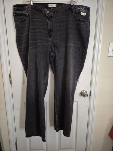 Abercrombie & Fitch Women's Black Curve Love High Rise 90s Relaxed Jeans 37 / 24 - 第 1/6 張圖片