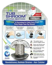 TubShroom® Ultra Drain Protector Hair Catcher Strainer in Stainless Steel (New!)