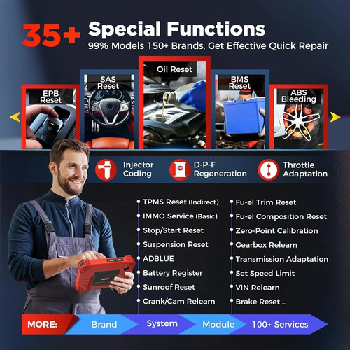 LAUNCH X431 CRP919X BT OBD2 Car Diagnostic Tool Bidirectional Scanner ECU Coding - Picture 9 of 20
