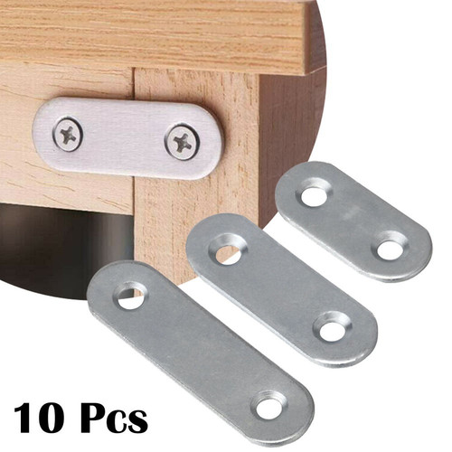 10 Edelstahl Flachwinkel für Reparatur und Verbindung gerade und stabil - Bild 1 von 45