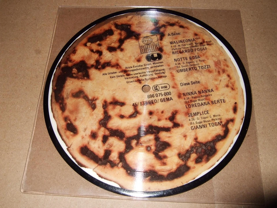 LOREDANA BERTE/FOGLI/TOZZI/TOGNII : PROMO ONLY PICTUREDISC EP 1981 ARIOLA GER - Bild 2 von 2